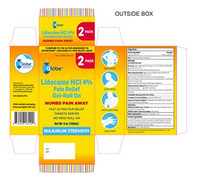 600302-fba Globe Pain Relief Gel-roll On Lidocaine HCl 4 Percent 2.5oz 2pk Cder (600302 Fba Globe Pain Relief Gel Roll On Lidocaine HCl 4 Percent 2.5oz 2pk Cder)